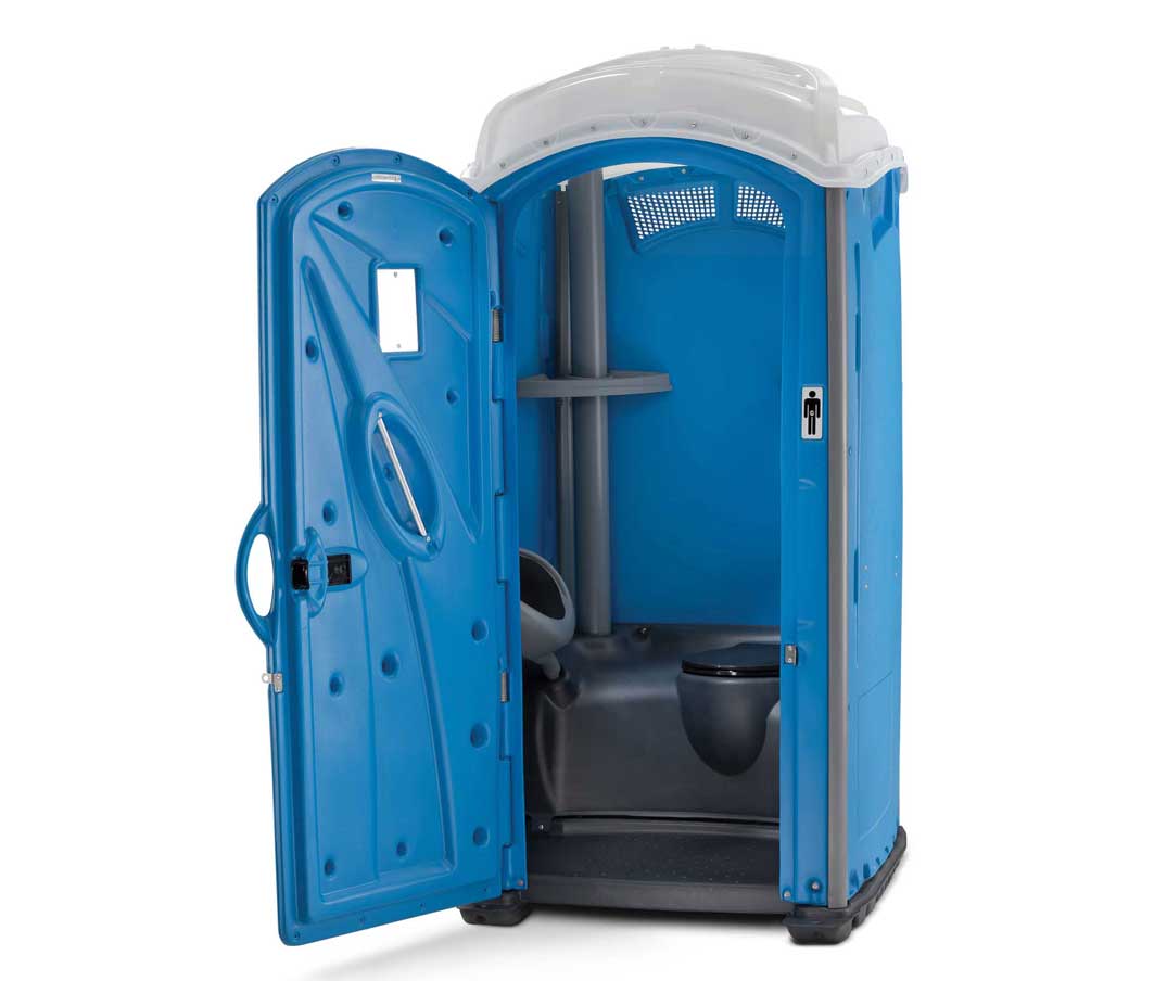blue non-flushing portaloo